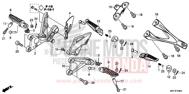 STUFE von CBR1000RR SP SP1 SP2 VICTORY RED (R334X) von 2017